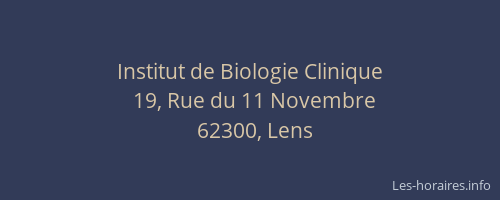 Institut de Biologie Clinique