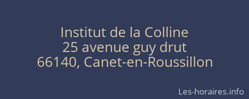 Institut de la Colline