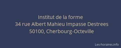 Institut de la forme