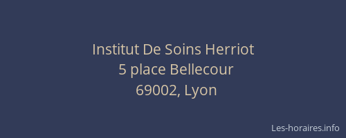 Institut De Soins Herriot