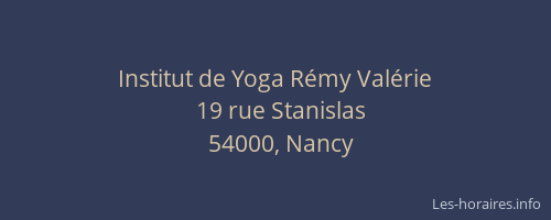Institut de Yoga Rémy Valérie