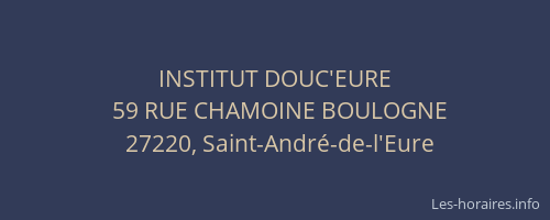 INSTITUT DOUC'EURE