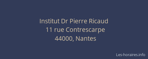 Institut Dr Pierre Ricaud