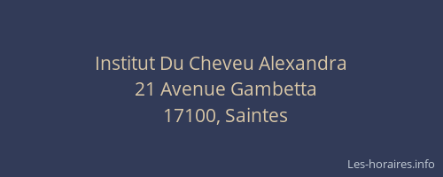 Institut Du Cheveu Alexandra