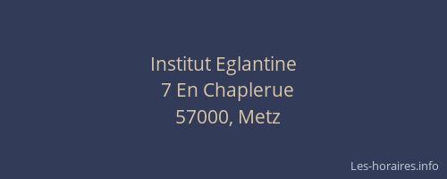 Institut Eglantine
