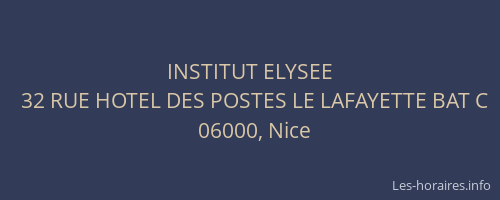 INSTITUT ELYSEE