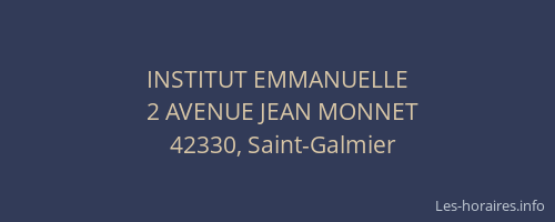 INSTITUT EMMANUELLE