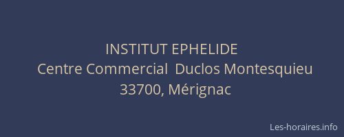 INSTITUT EPHELIDE