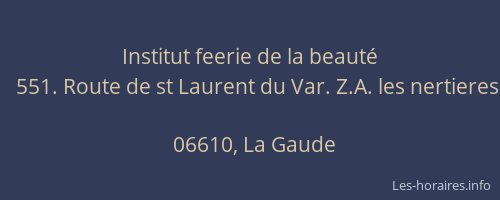 Institut feerie de la beauté