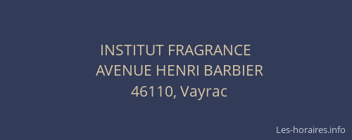 INSTITUT FRAGRANCE