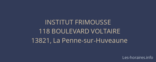 INSTITUT FRIMOUSSE