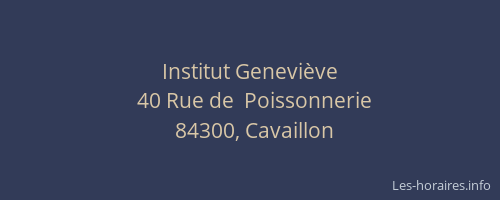 Institut Genevi&egrave;ve