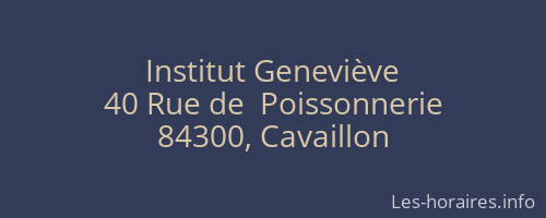 Institut Geneviève