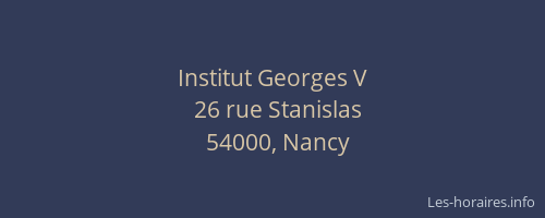 Institut Georges V