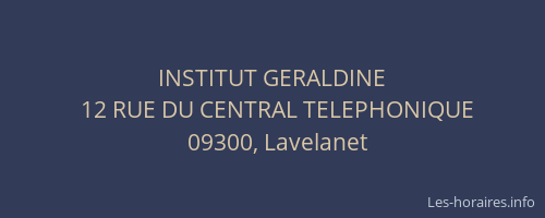 INSTITUT GERALDINE