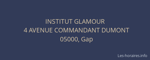 INSTITUT GLAMOUR