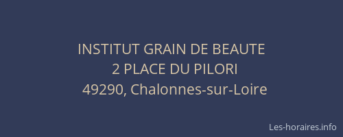 INSTITUT GRAIN DE BEAUTE
