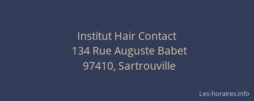 Institut Hair Contact