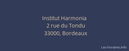 Institut Harmonia
