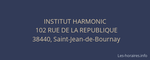 INSTITUT HARMONIC