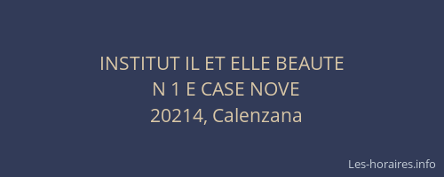 INSTITUT IL ET ELLE BEAUTE