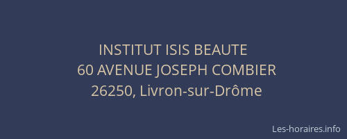 INSTITUT ISIS BEAUTE