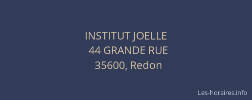 INSTITUT JOELLE