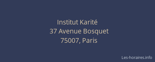 Institut Karité