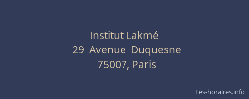Institut Lakmé