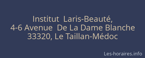 Institut  Laris-Beauté,