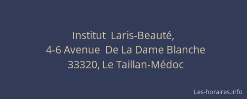 Institut  Laris-Beauté,