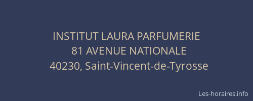 INSTITUT LAURA PARFUMERIE