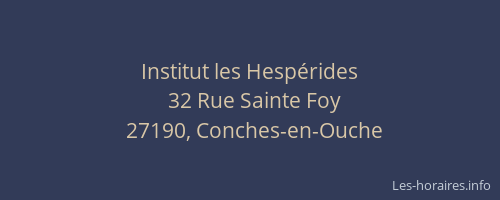 Institut les Hesp&eacute;rides