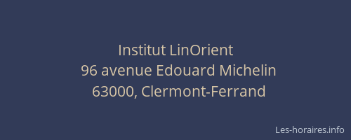 Institut LinOrient