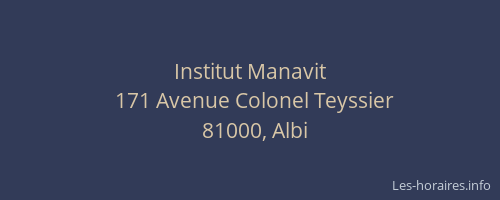 Institut Manavit