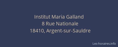 Institut Maria Galland