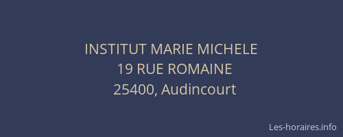 INSTITUT MARIE MICHELE
