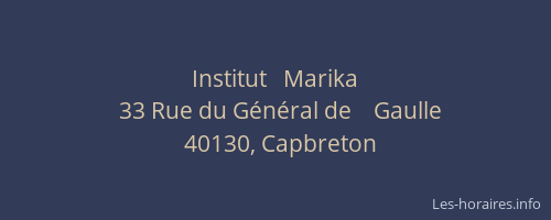 Institut   Marika