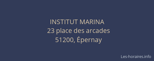 INSTITUT MARINA