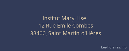Institut Mary-Lise