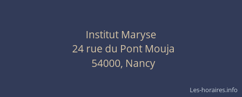 Institut Maryse