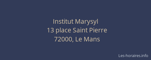 Institut Marysyl