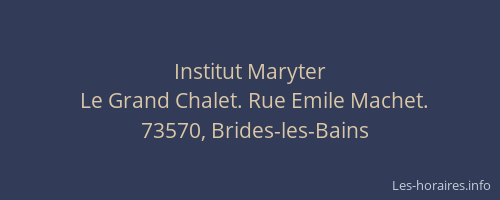 Institut Maryter