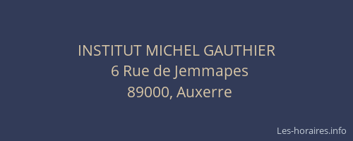 INSTITUT MICHEL GAUTHIER