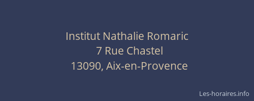 Institut Nathalie Romaric