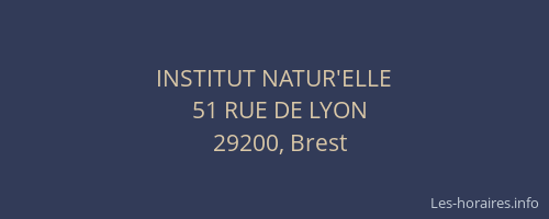 INSTITUT NATUR'ELLE
