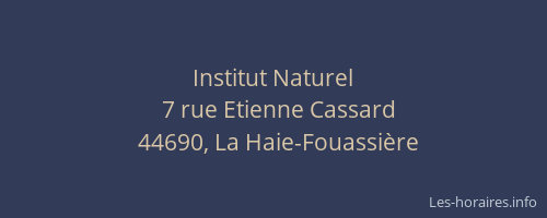 Institut Naturel