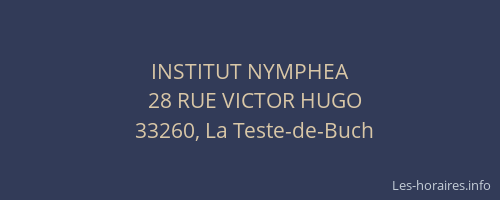 INSTITUT NYMPHEA