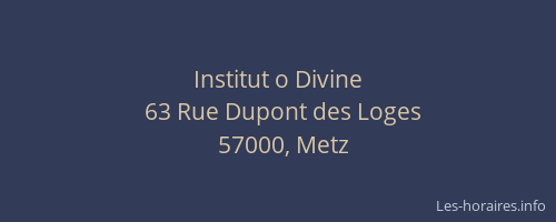 Institut o Divine
