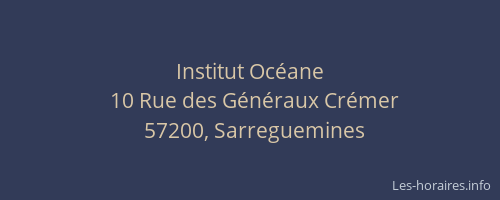 Institut Oc&eacute;ane